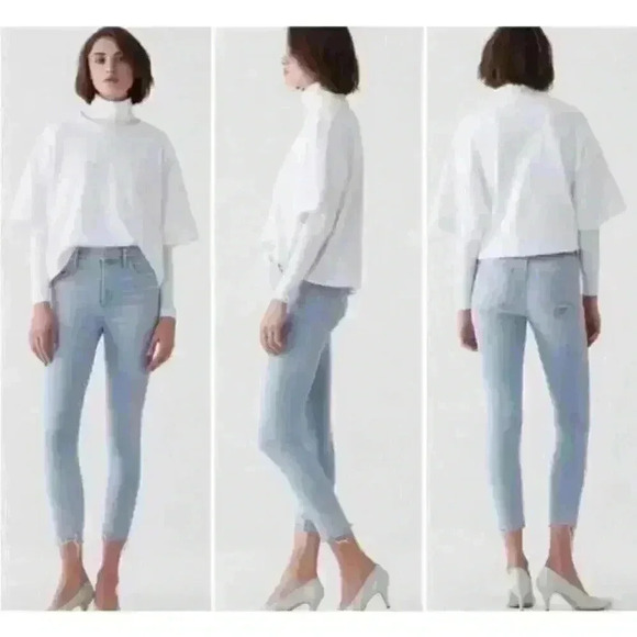 Agolde Sophie High Rise Skinny Crop in Parallel Size 24 - Picture 6 of 11